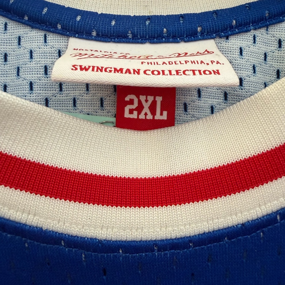 Mitchell & Ness 1996-97 Allen Iverson Philadelphia 76ers Jersey 2XL - Picture 3 of 7